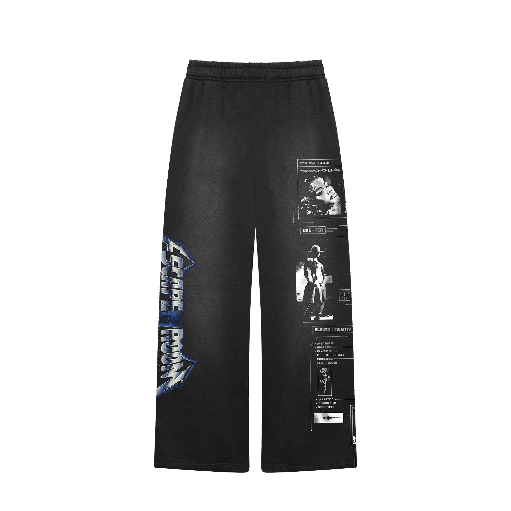 Blue Metal Sweatpants In Potassium Back