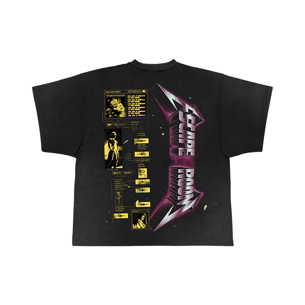 Pink Metal Tee In Potassium Back