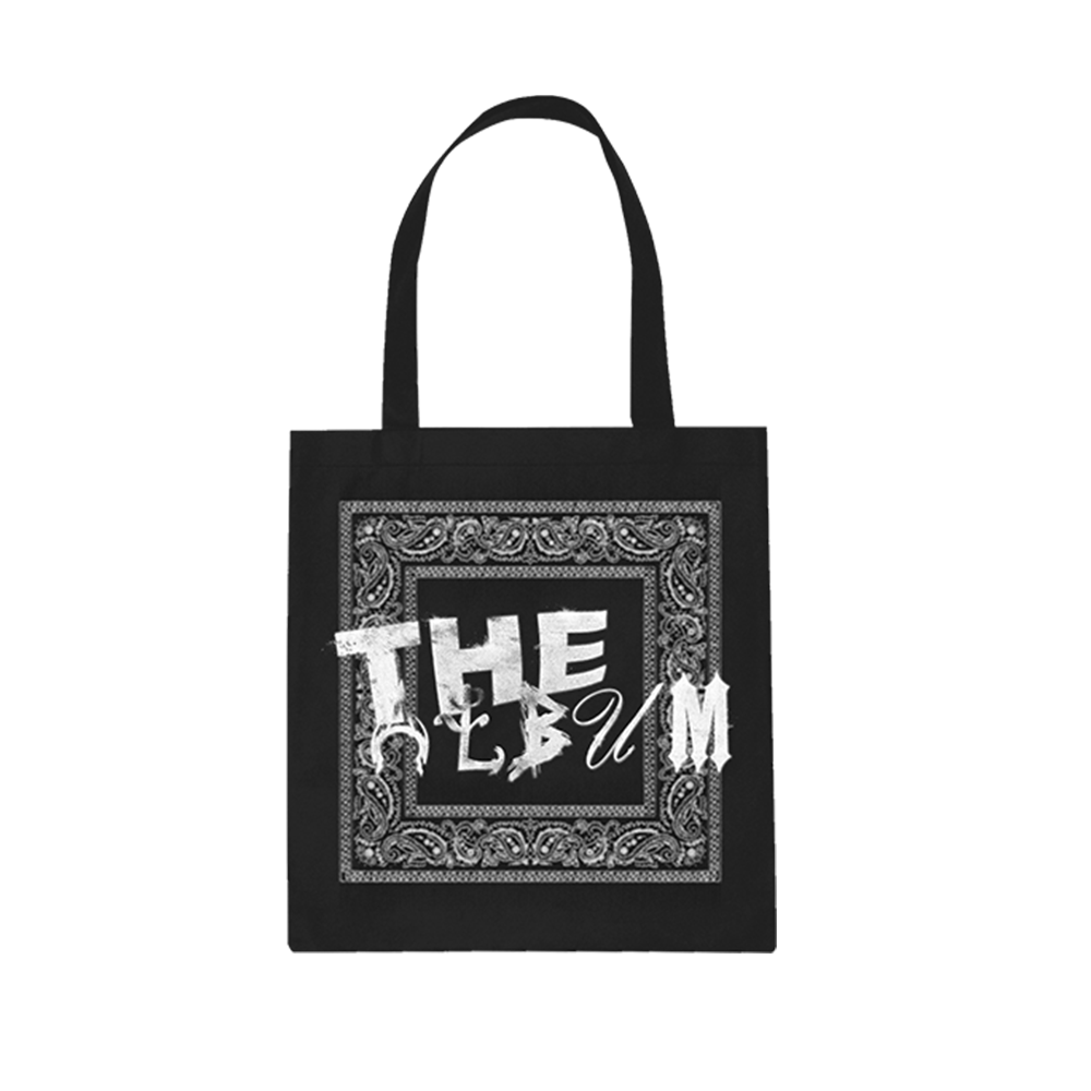 The Album Black Tote Back