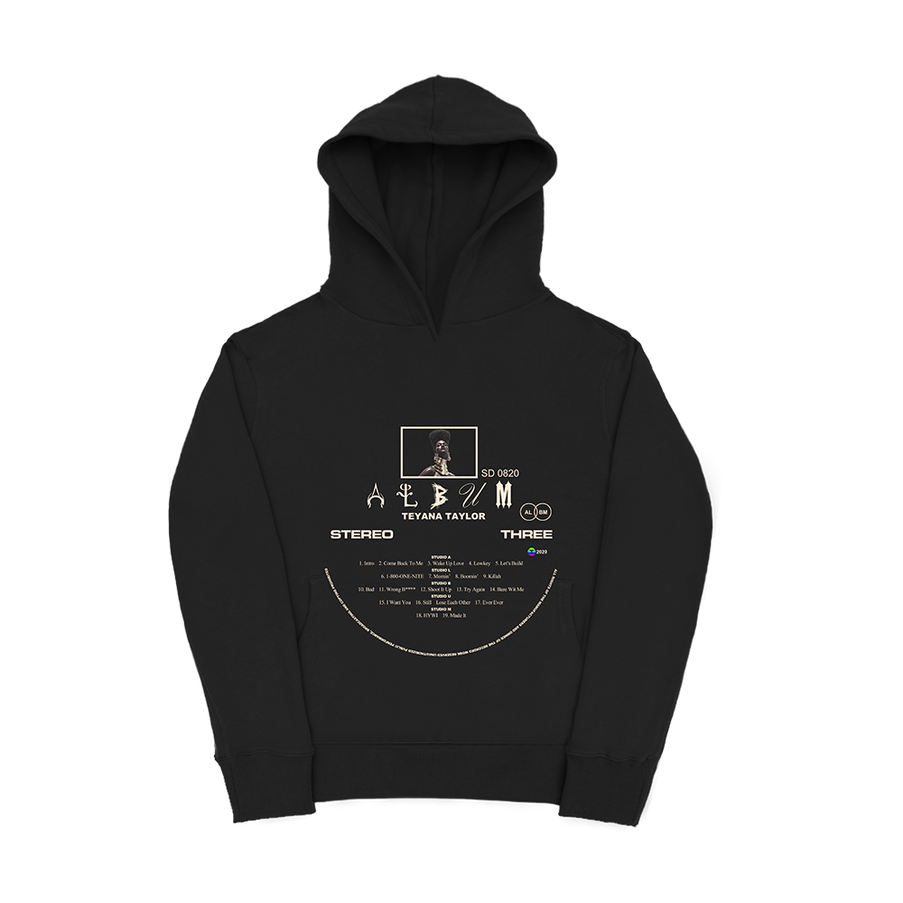 Vinyl Record Black Hoodie