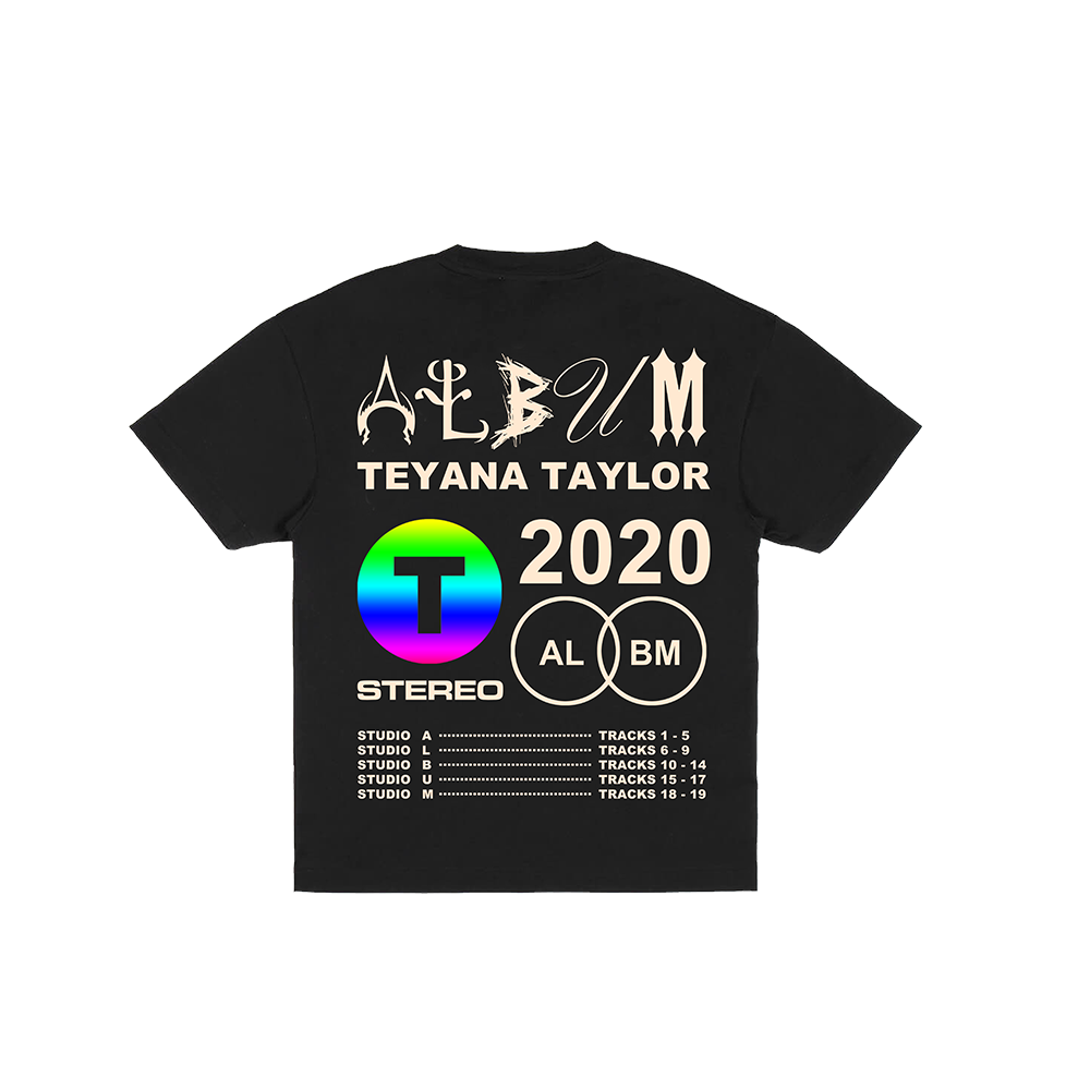 Vinyl Record Black T-Shirt Back