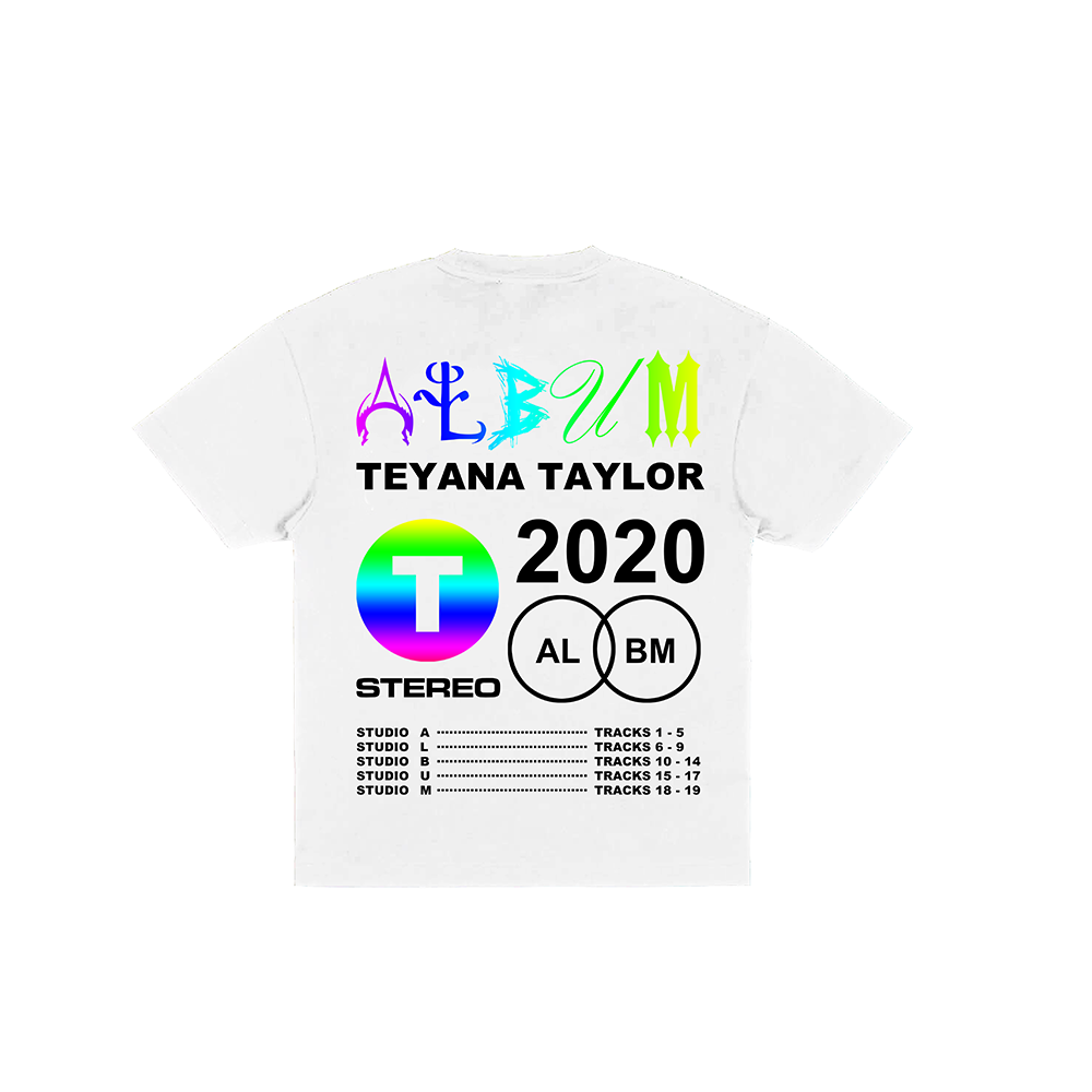 Vinyl Record White T-Shirt Back