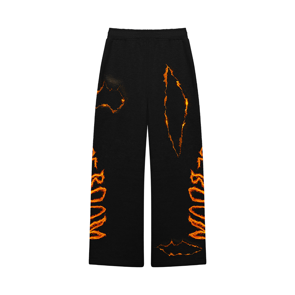 Fire Pistols Sweatpants In Black Back