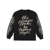 Script Longsleeve In Black Back